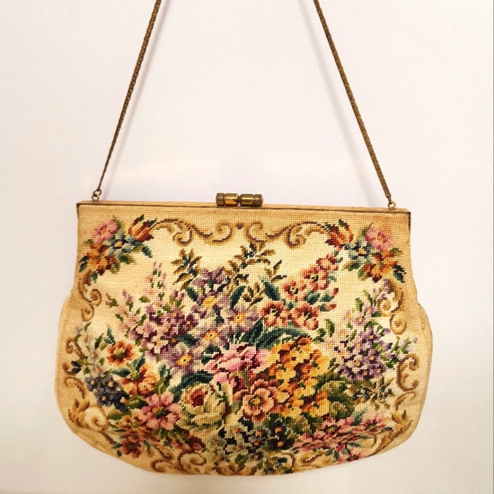 Floral Tapestry Handbag